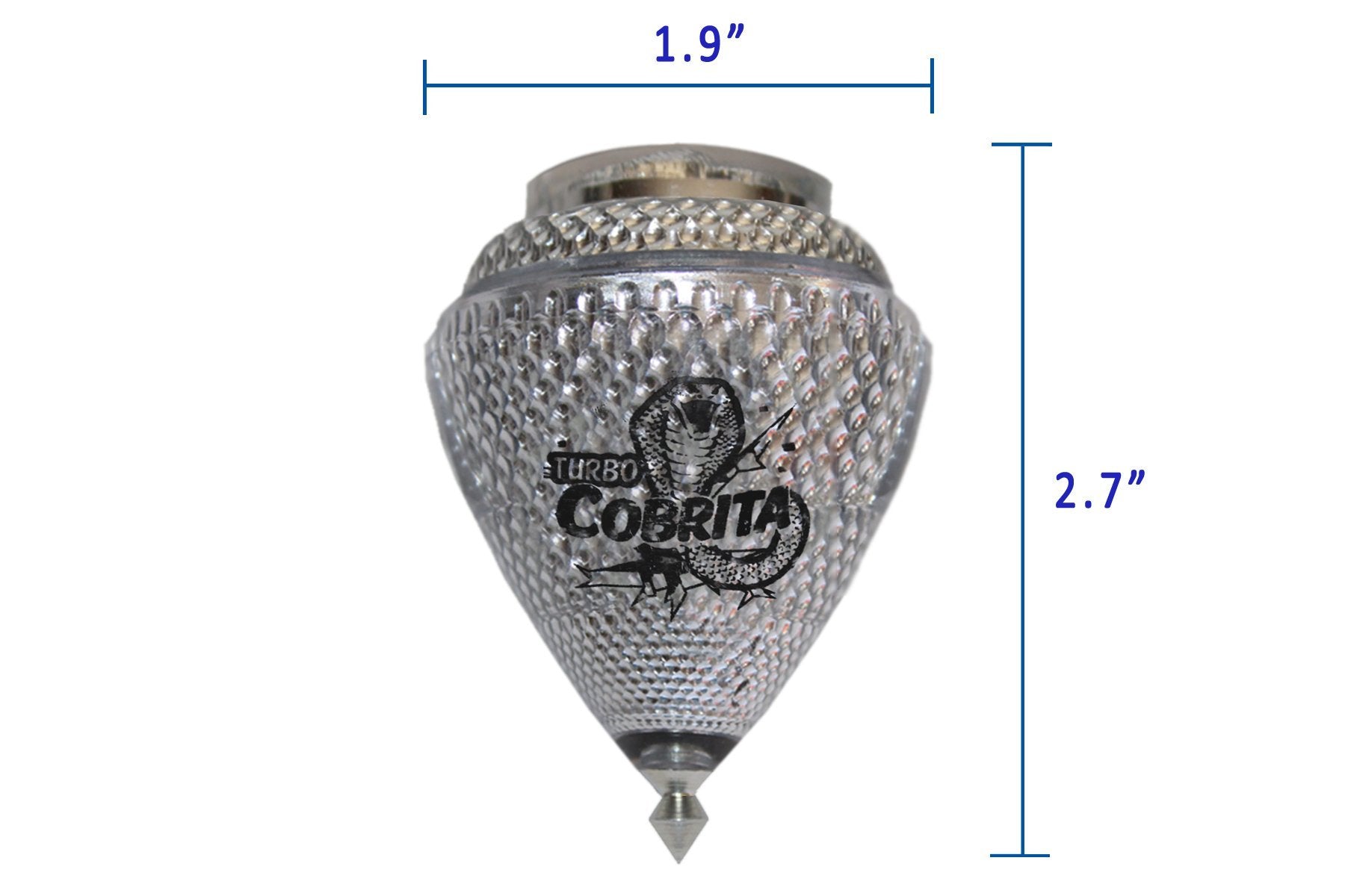 Finger star accessory included with Trompo Cometa COBRITA for easy control.