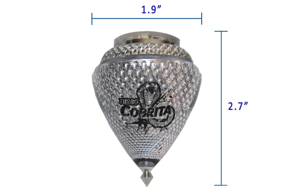 Finger star accessory included with Trompo Cometa COBRITA for easy control.