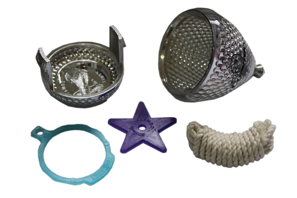 Trompo Cometa COBRITA metal tip for enhanced spin stability and longer play.