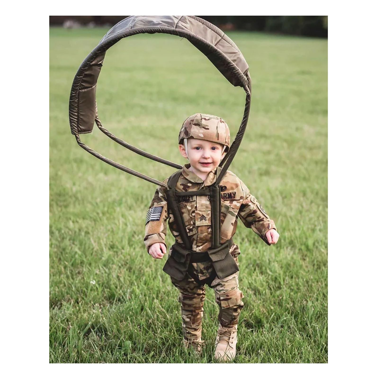 Trooper Kids Multicam Uniform Jacket back view, durable finish for outdoor activities