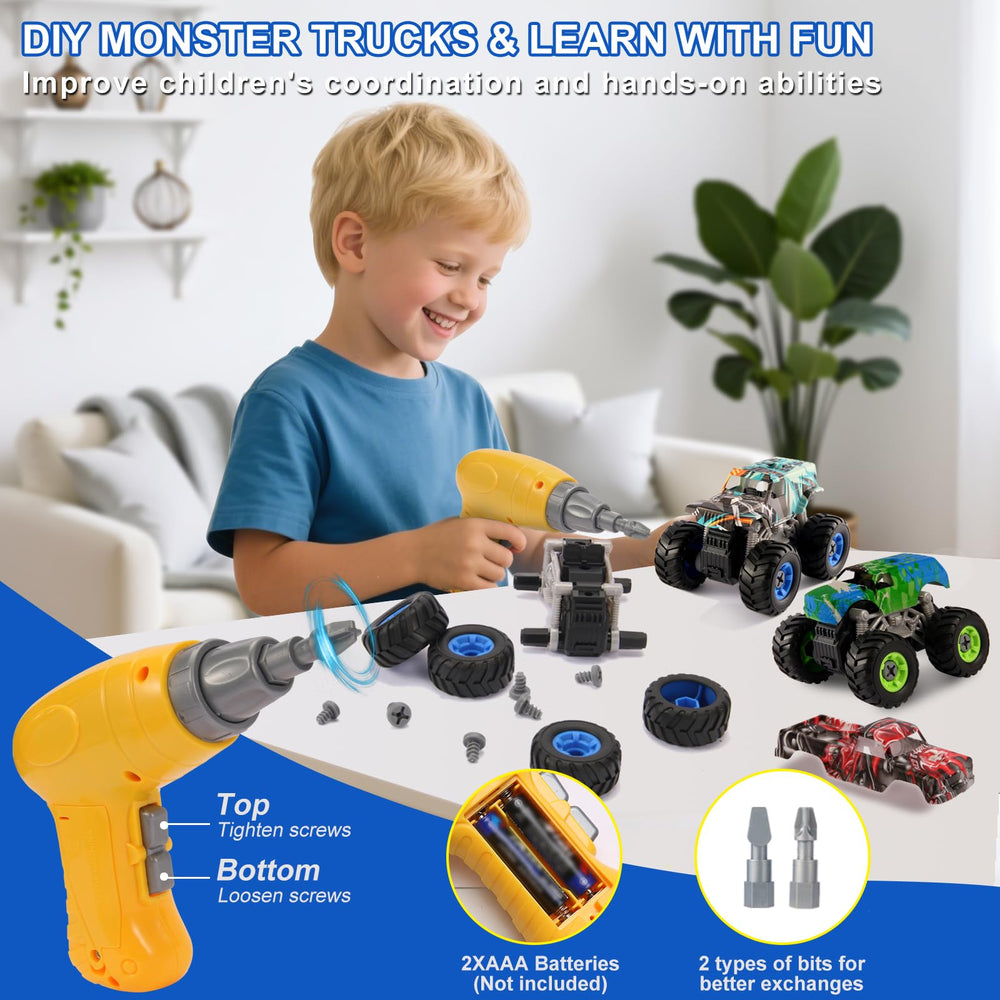 Trovogil pull-back monster truck offers fast, battery-free vehicle play.