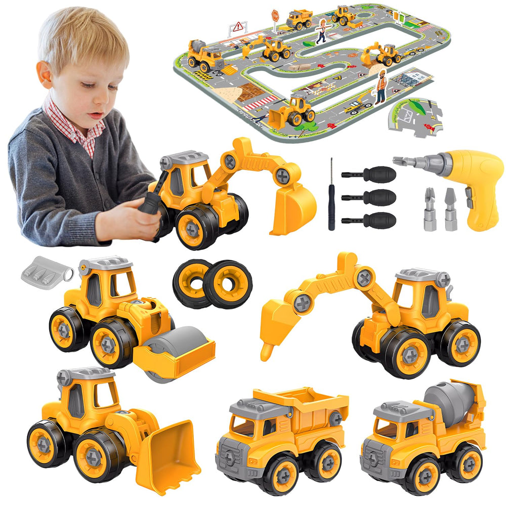 Trovogil take apart truck excavator: engaging construction play for ages 3-8
