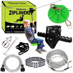 TRSMIMA Zipline 76ft backyard setup offers sturdy, safe outdoor fun for the whole family.