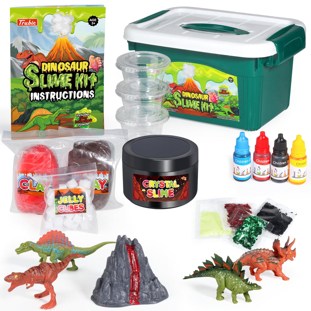 Trubic Dinosaur Slime Kit storage box for easy cleanup and organized play