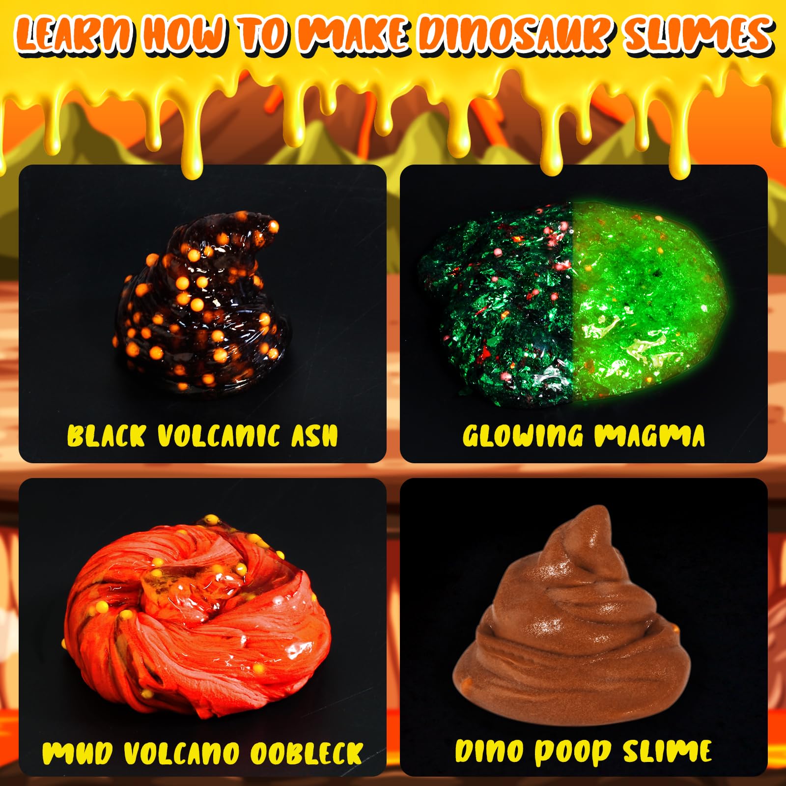 Trubic Dinosaur Slime Kit volcano model for interactive, science-inspired play