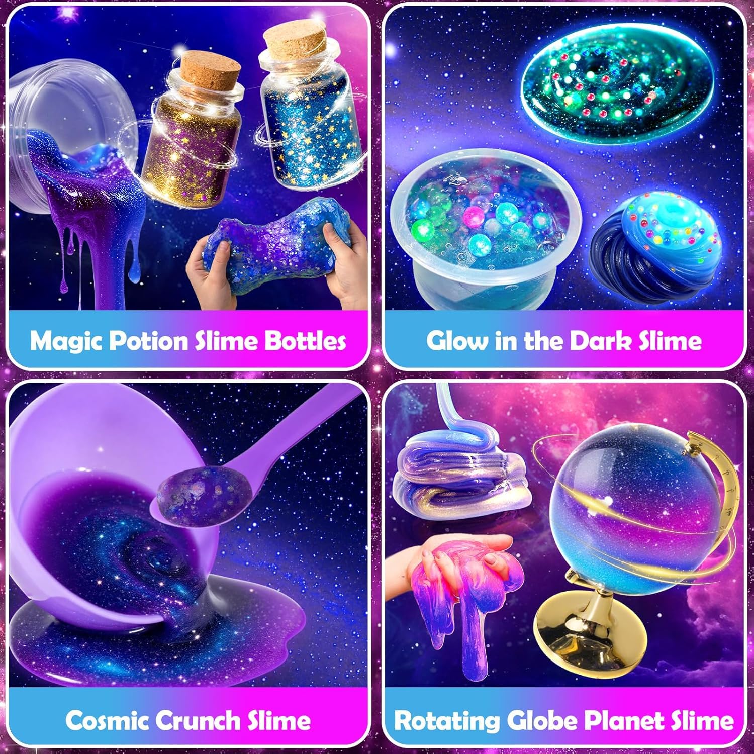 Trubic Galaxy Slime Kit purple clay yields vibrant galaxy tones