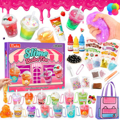 Trubic Slime Boba Tea Kit cups for colorful pretend play.