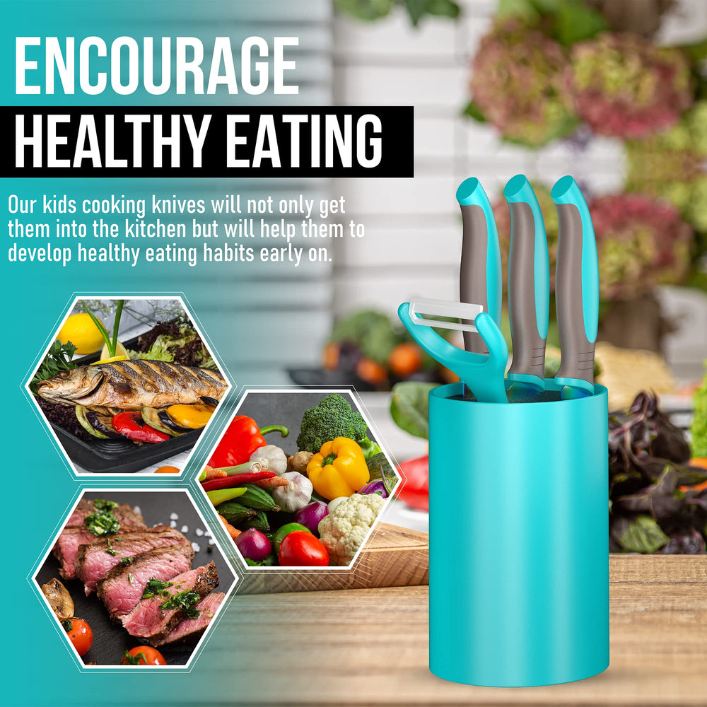 TruChef ergonomic handles fit small hands for precise control