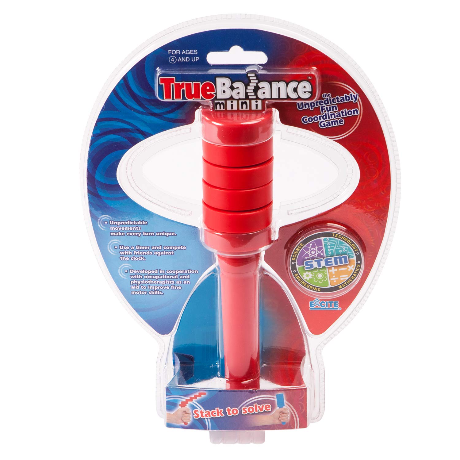 TrueBalance top-view showcases the portable balance game for focused, screen-free play.