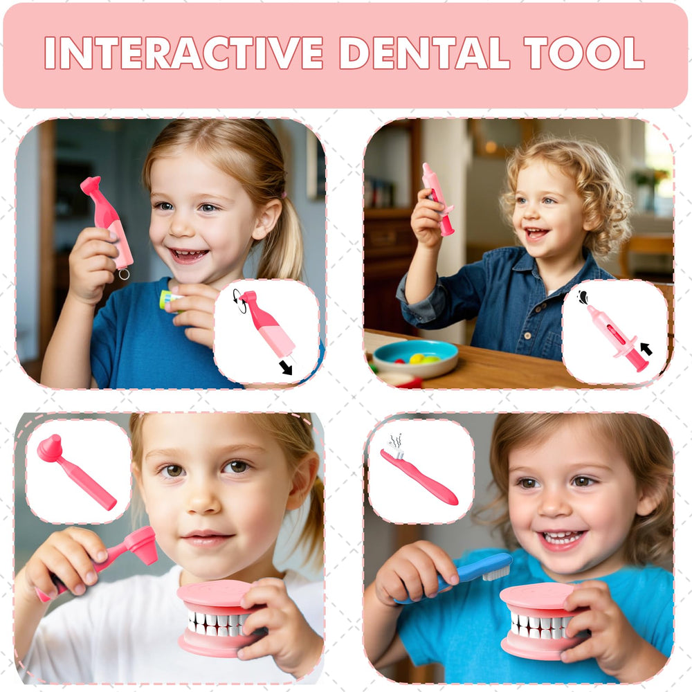 Trulloyoo Dentist Play Set pink outfit sparks immersive pretend-play experiences.