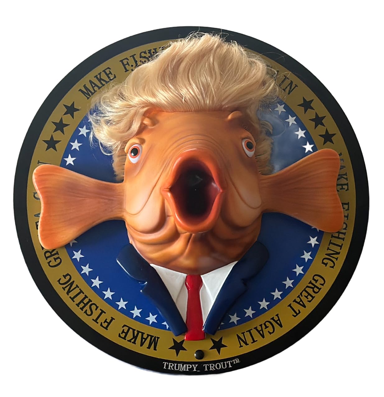 Trumpy Trout big personality delivers motivational moments in any room.