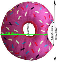 Close-up shot of TRUYOND donut pillow showing travel-friendly compact form.