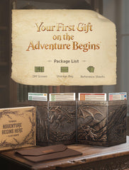 Trymaker DM Screen gift-pack includes rule references and gift-ready packaging