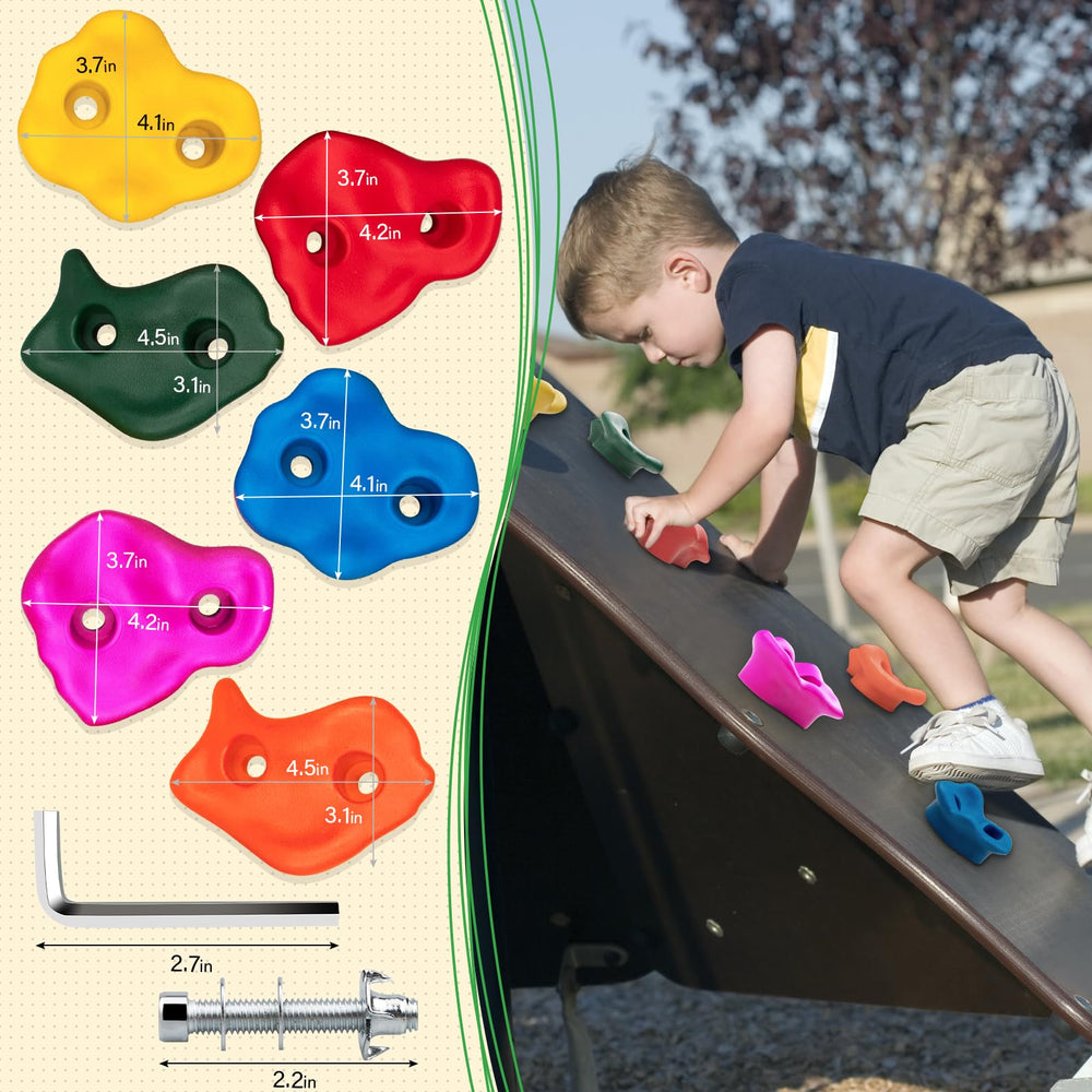 Trymaker high-load capacity 440lbs holds enable family climbing.