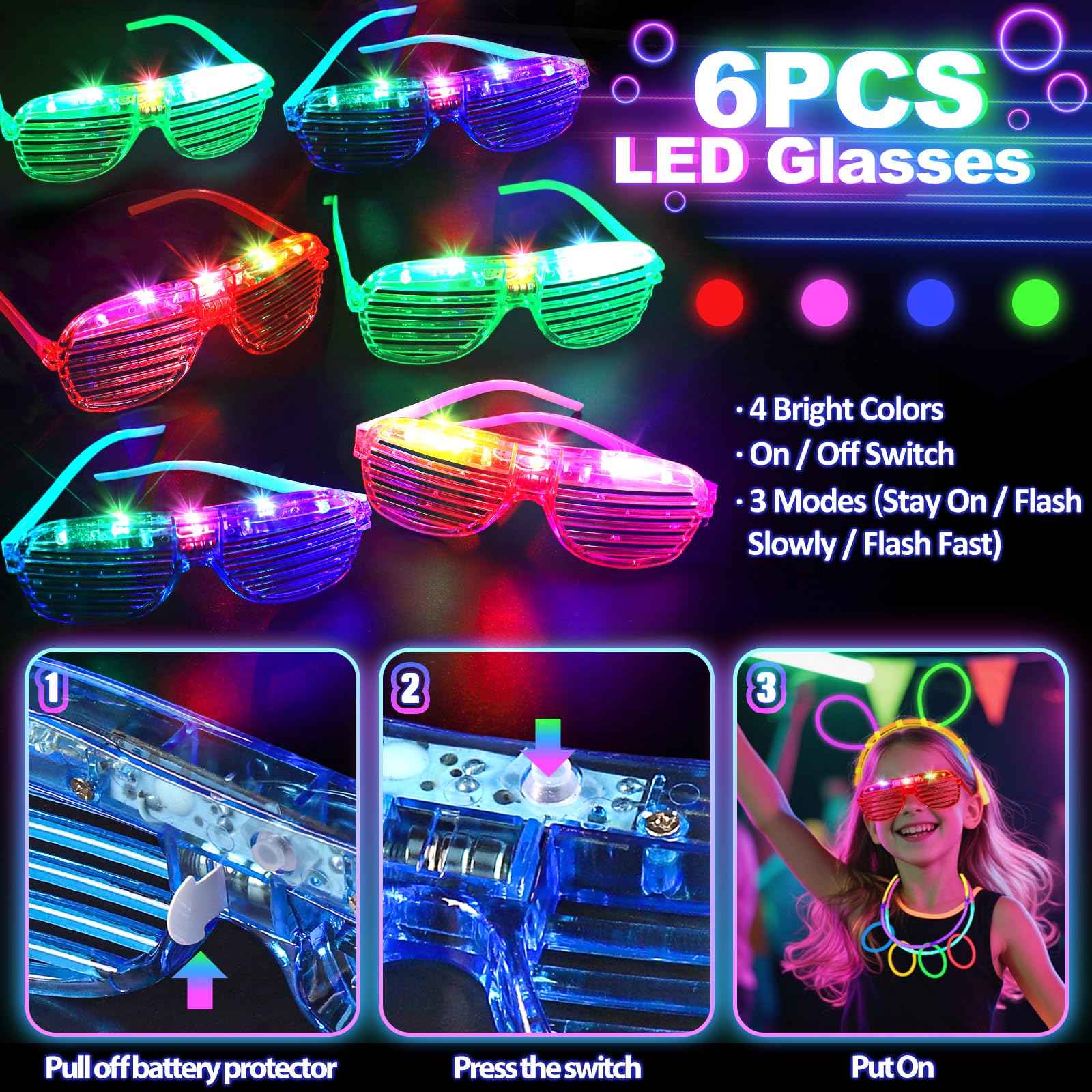 TSDATOWR fiber optic hair lights for vibrant hairstyles