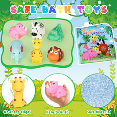 TSDATOWR floating bath toys float and glow for easy pickup