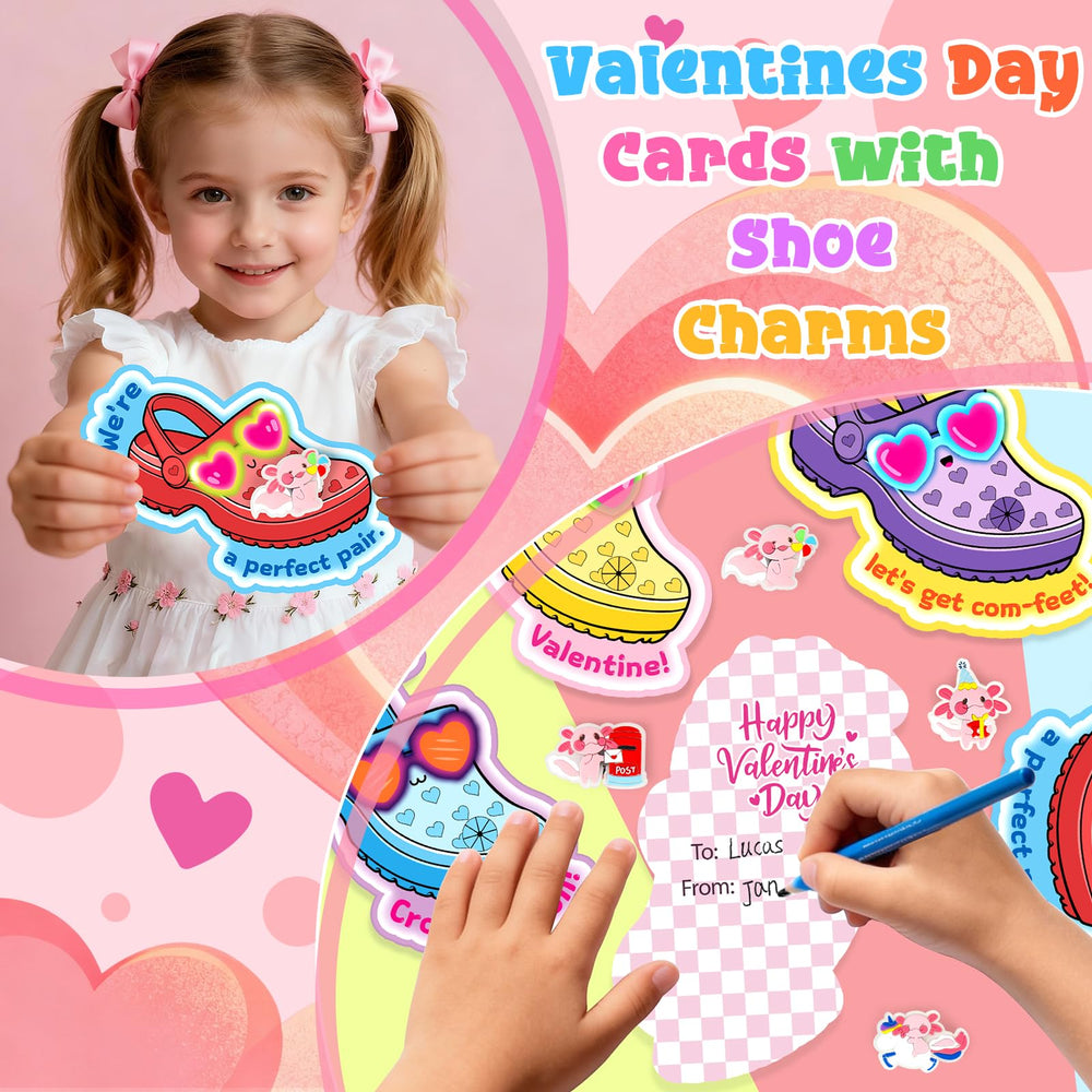 TSDATOWR heart-design valentines card ready for friendly classroom exchanges