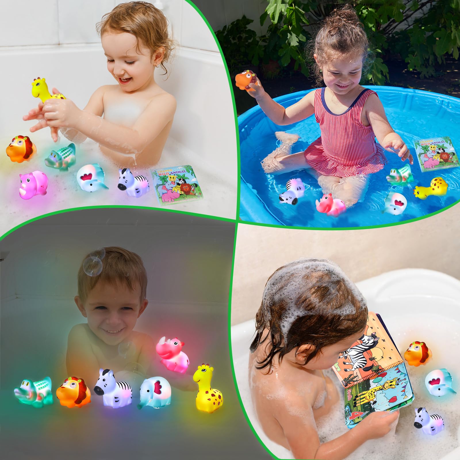 TSDATOWR LED bath toys designed for safe toddler-friendly playtime