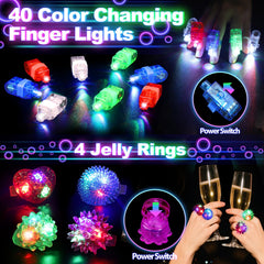 TSDATOWR light up rings adding playful sparkle to outfits
