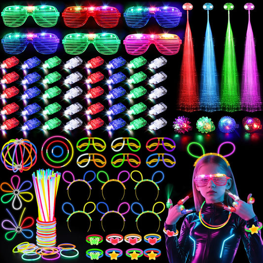 TSDATOWR glow glasses on party goers adding visibility and fun