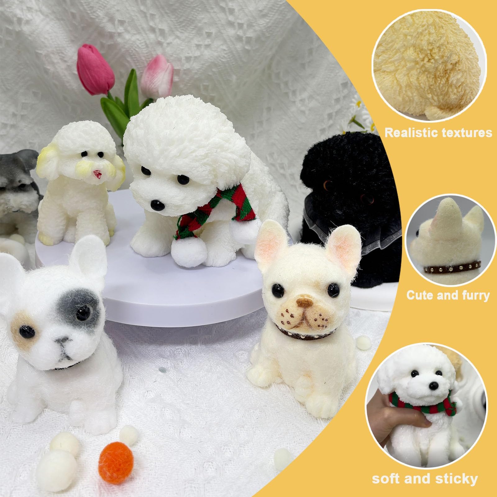 TSFGDYL Big Squishy Dog close-up texture highlights ultra-soft silicone