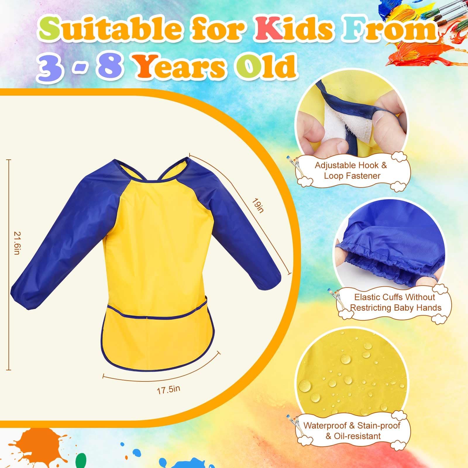Back Velcro closure allows easy on and off for busy mornings.