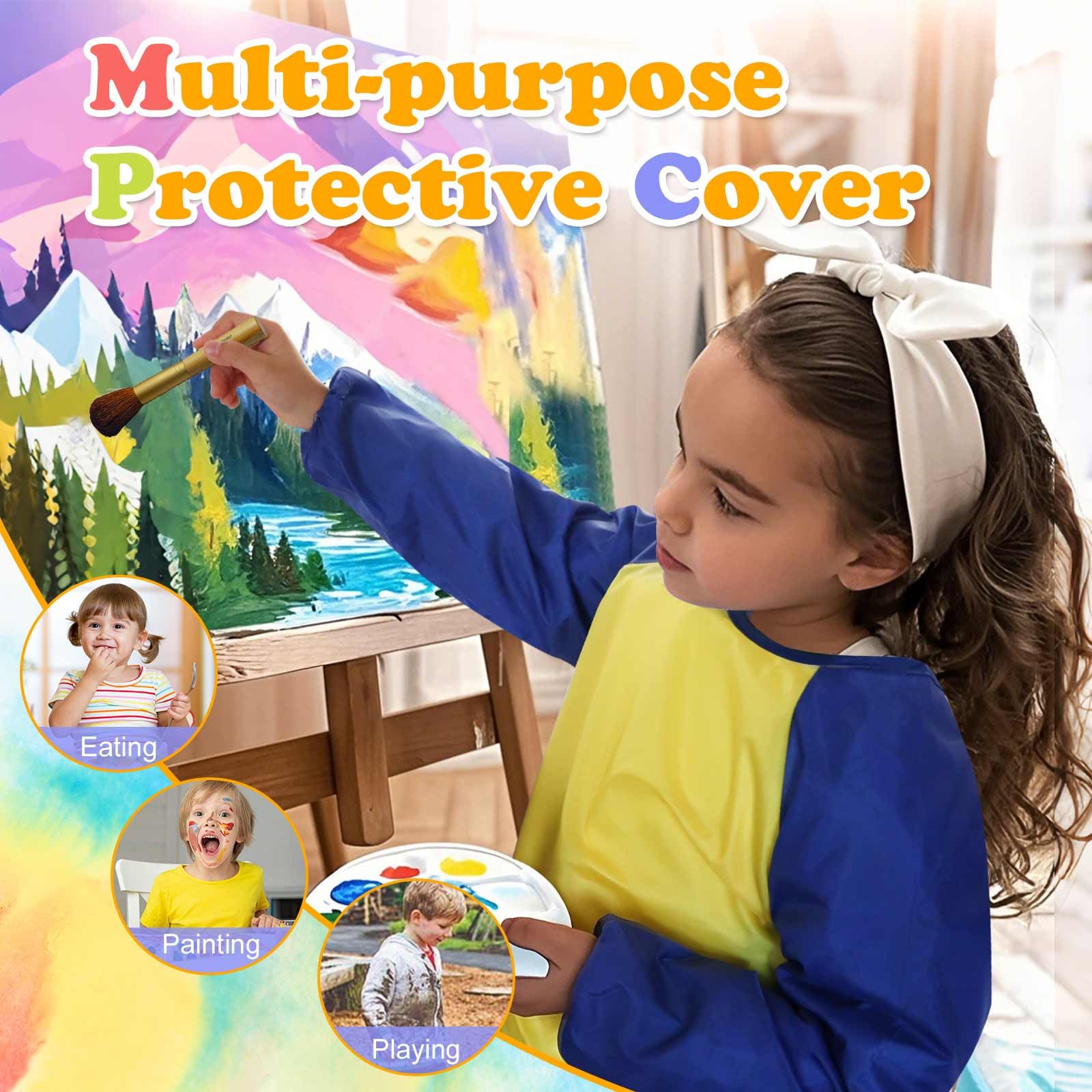 Machine-washable and wipe-clean fabric simplifies cleanup after crafts.