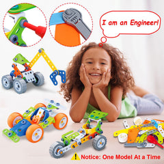 Tsomtto 10-in-1 forklift model supports hands-on construction and spatial planning.