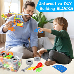 Tsomtto 10-in-1 plane model expands creative building and fine-motor coordination.