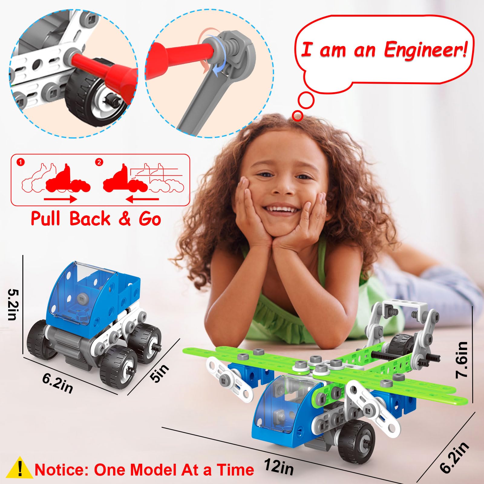 Tsomtto 18-in-1 STEM toy UTV model for versatile building play
