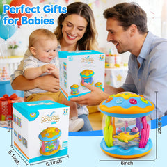 Tsomtto aquarium-themed toy with tactile surfaces for curious infants