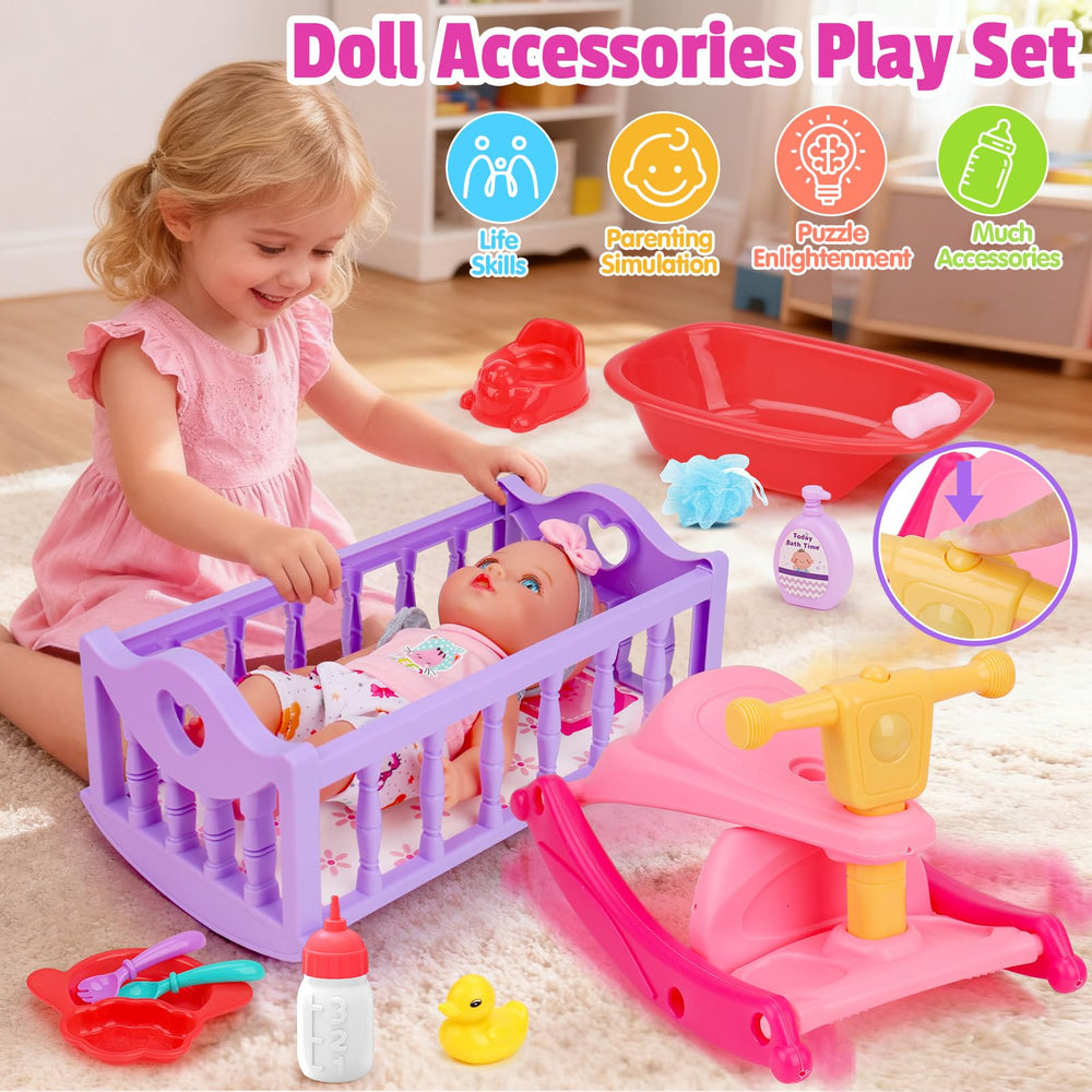 Tsomtto baby doll bath tub for bath time role play.