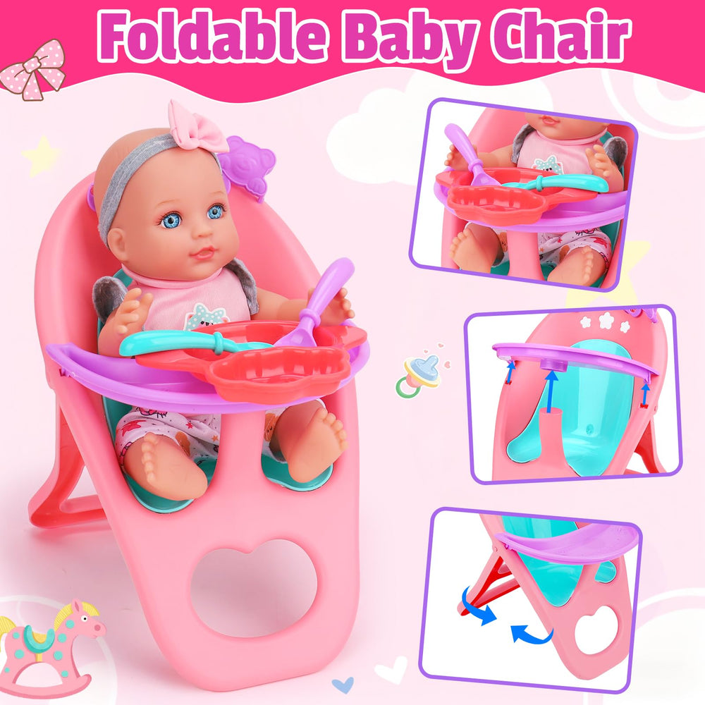 Tsomtto potty and milk bottle set for realistic care tasks.