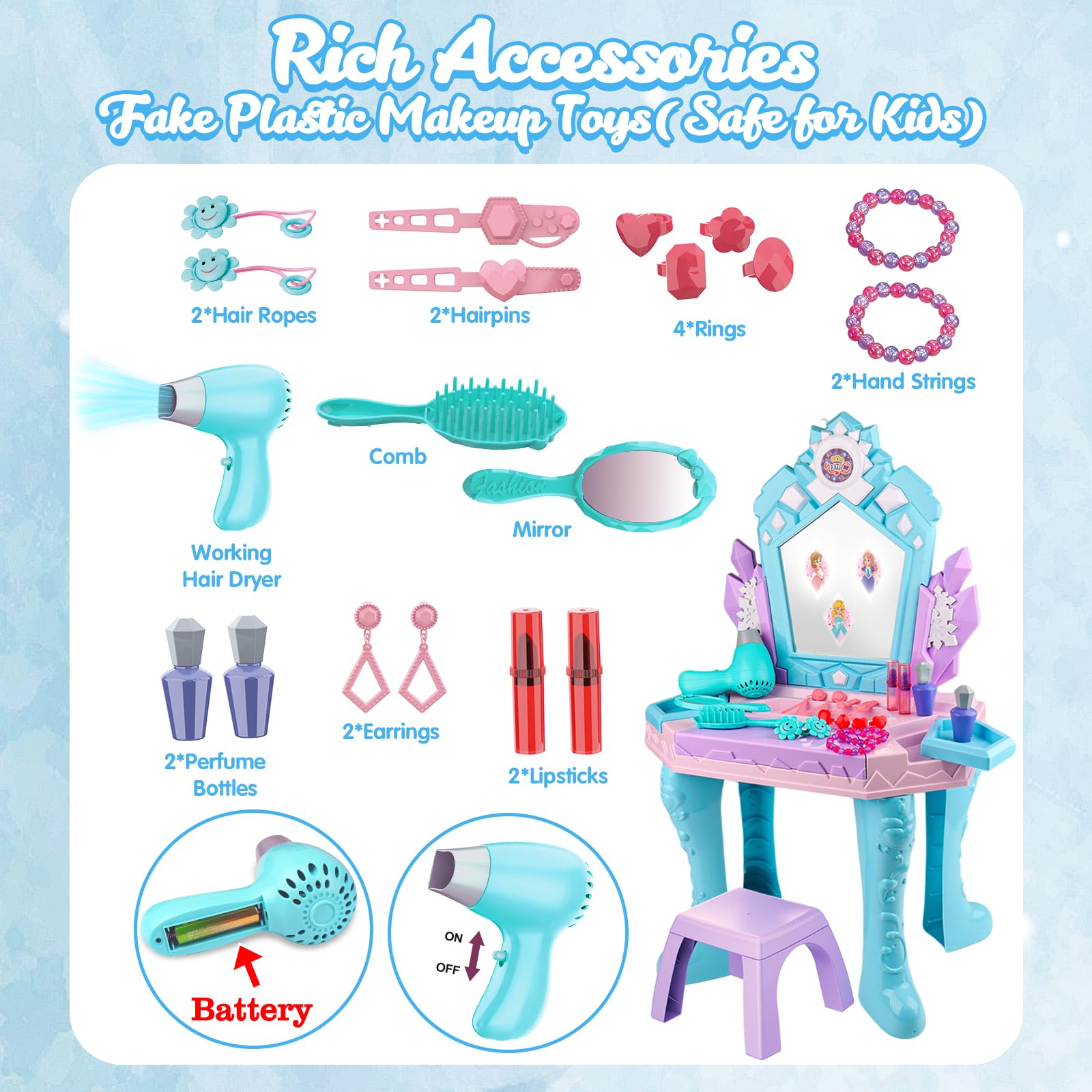 Tsomtto Frozen princess dress-up toy sparks imagination during playtime.