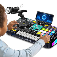 Tsomtto Kids DJ Mixer Table with LED lights for vibrant, engaging play