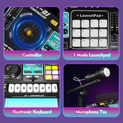 Tsomtto DJ table microphone enables singing along during pretend performances