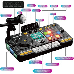 Tsomtto DJ mixer table piano keys spark curious melodies
