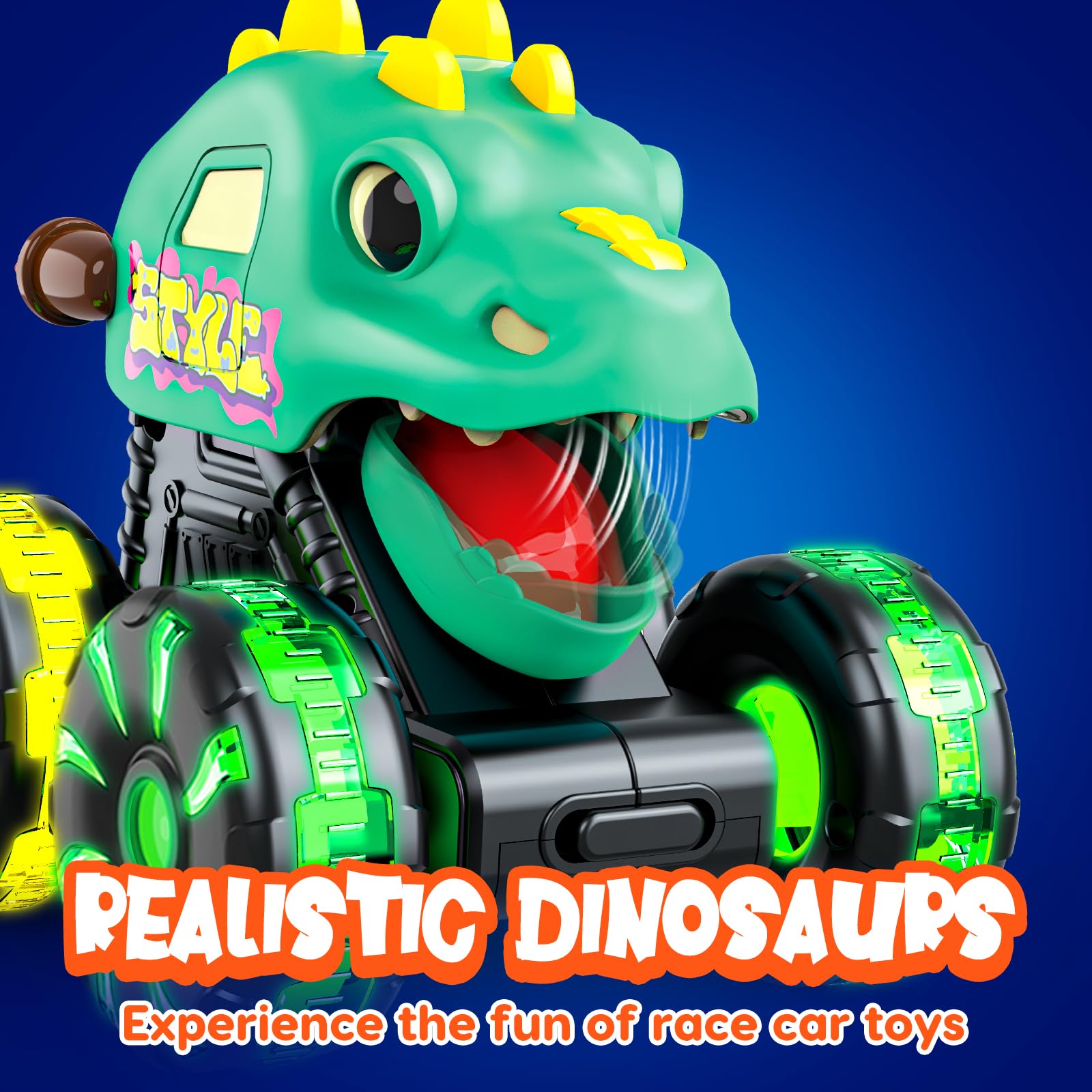 Tsomtto Monster Truck LED wheels highlight colorful play on smooth floors