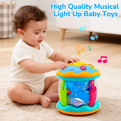 Tsomtto Ocean Projector soft light reduces glare during playtime.