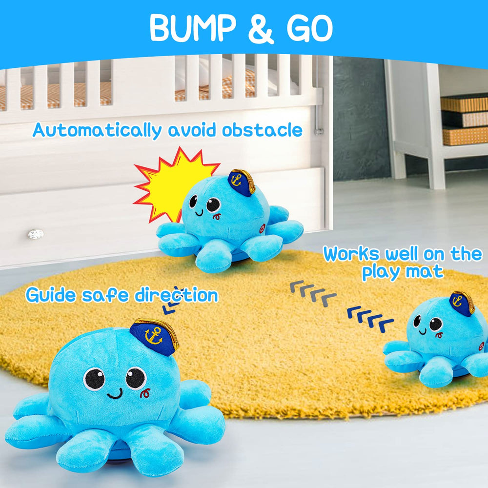 Tsomtto octopus voice-control toy records and repeats soft words for interactive learning
