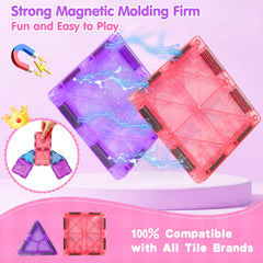 Tsomtto Princess Magnetic Tiles gift box ideal for birthdays and Easter gifts.