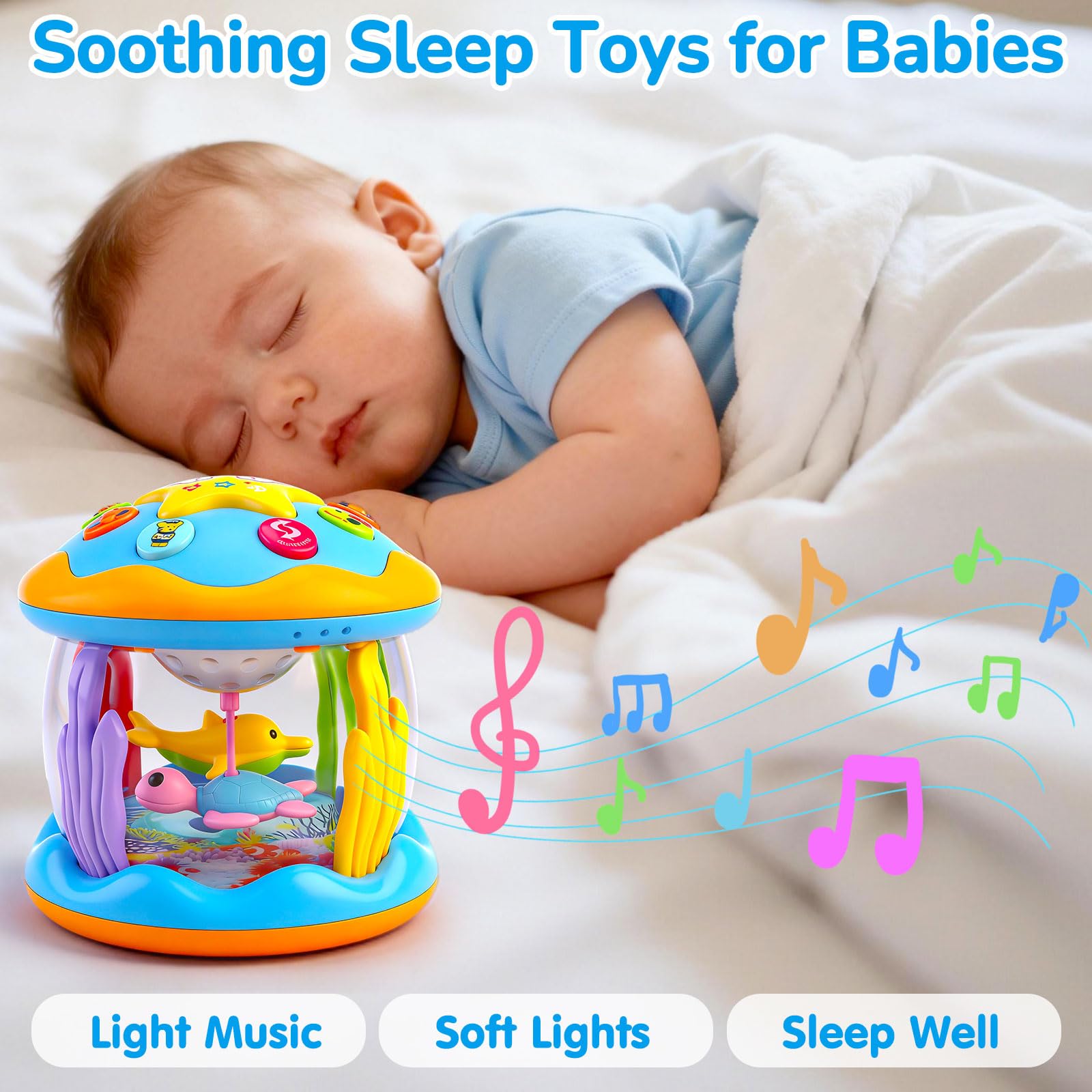 Tsomtto soft-light projection provides a gentle glow for night-time ambiance