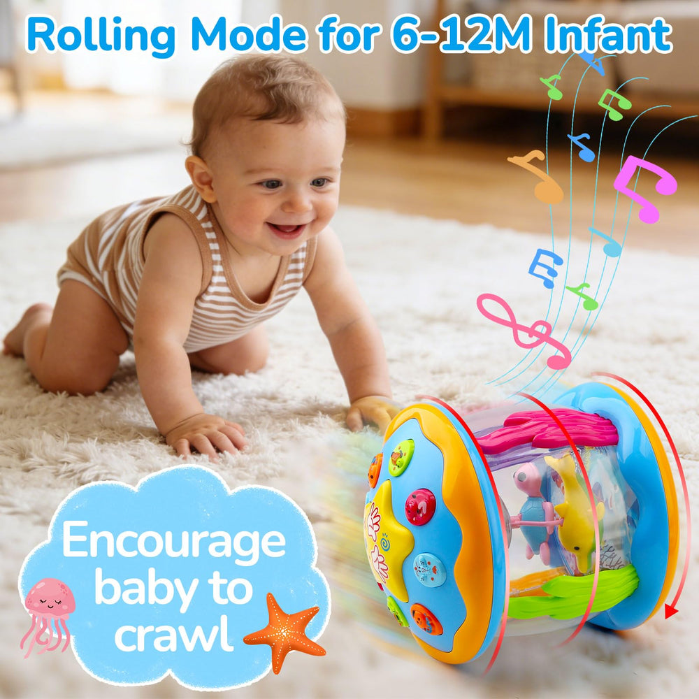 Tsomtto tummy-time toy supports babies with wheels for motor practice
