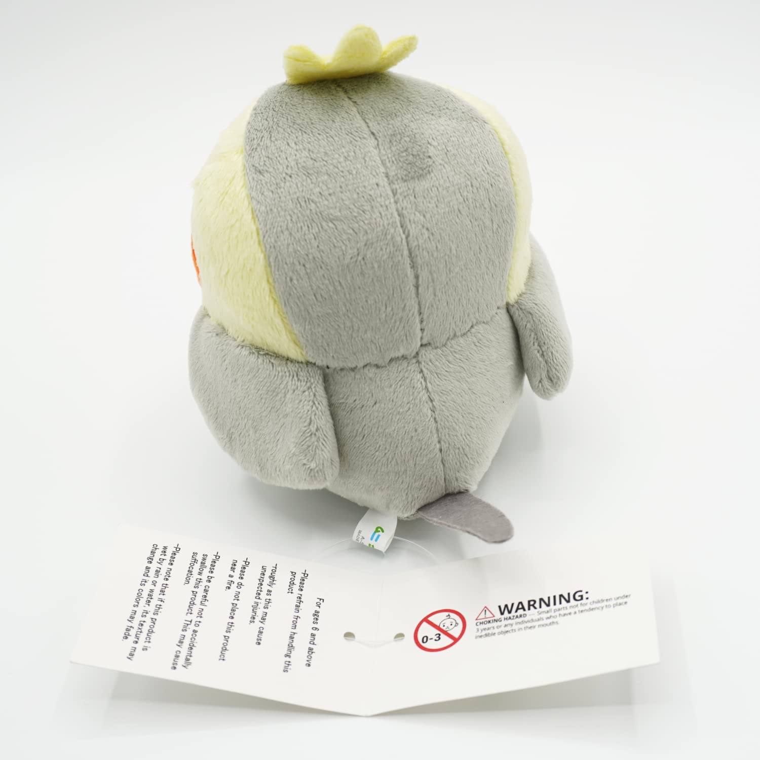 TSTADVANCE cockatiel-grey plush toy on desk adds charming decor.