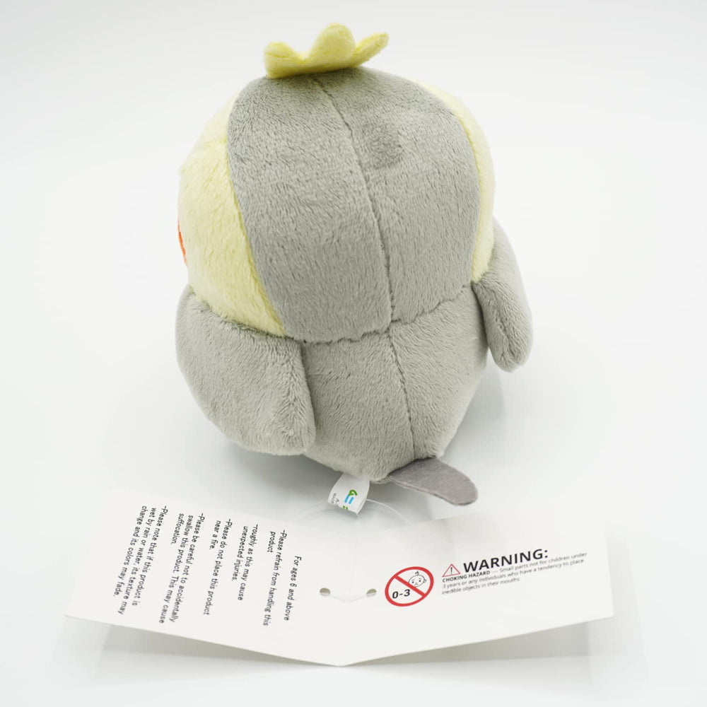 TSTADVANCE cockatiel-grey plush toy on desk adds charming decor.