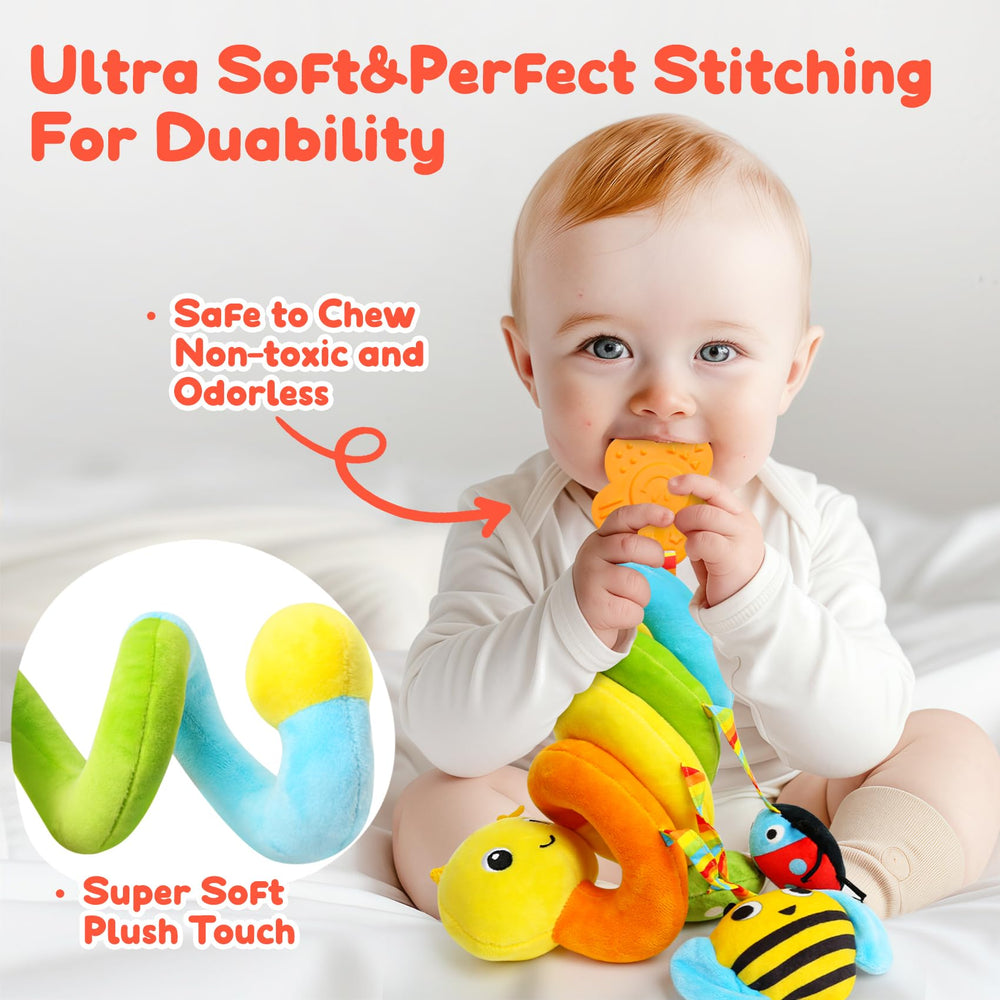 TSYAN baby stroller toy with velcro attachment on a handle