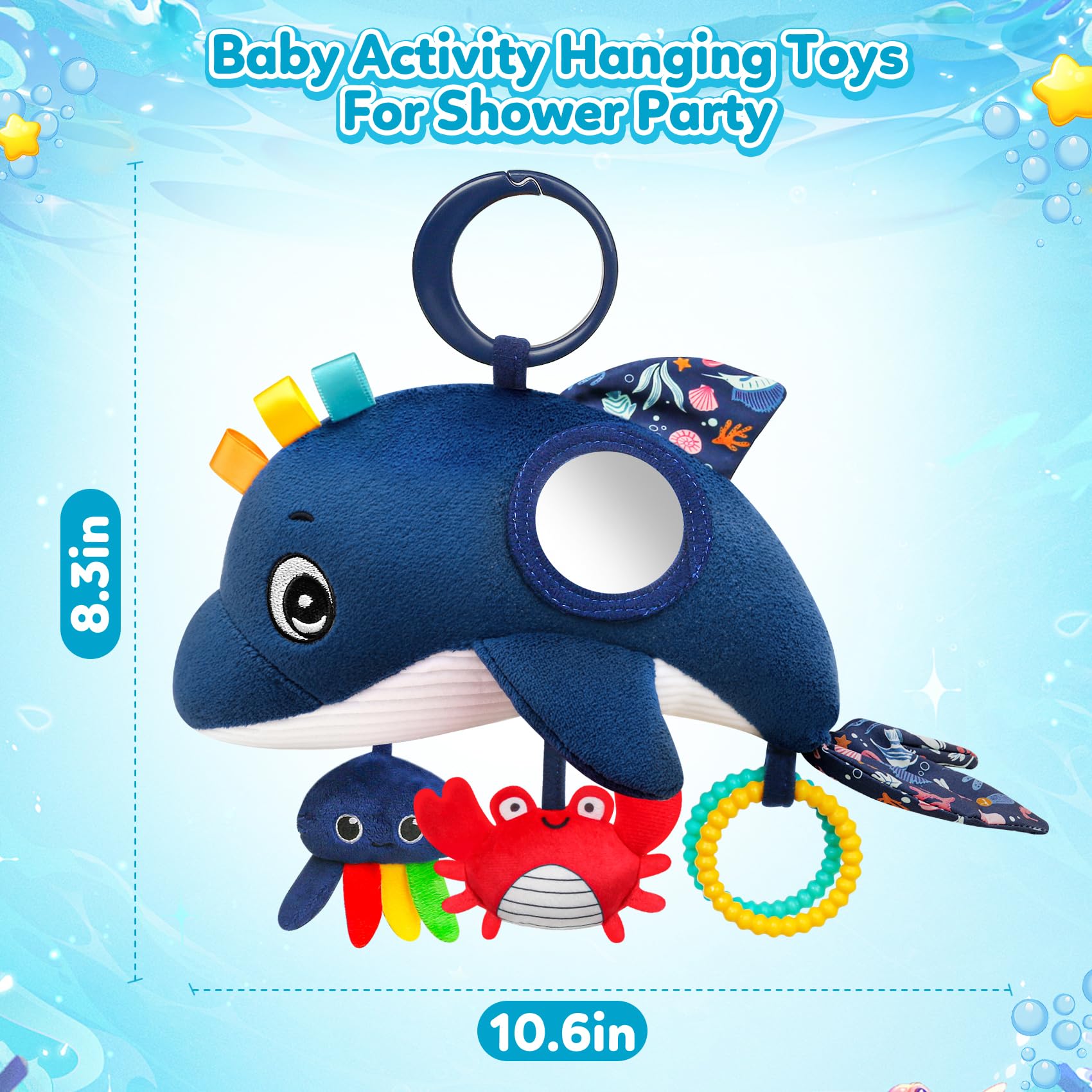 TSYAN car seat toy top-ring attachment for secure easy setup.