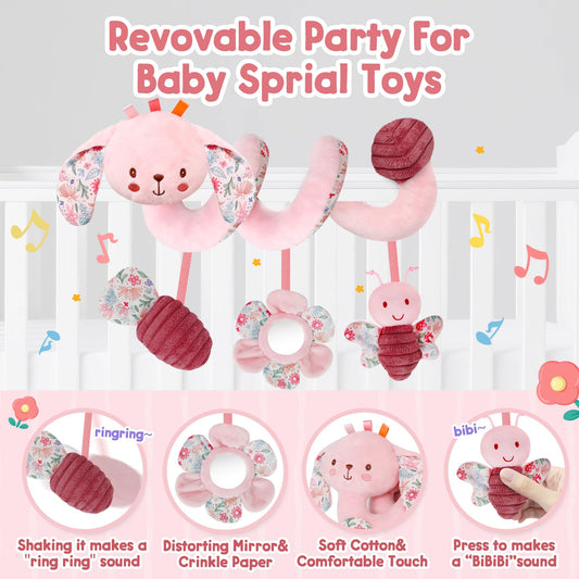 TSYAN hanging plush toy with Velcro strap for easy attachment to car seats.
