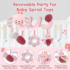 TSYAN hanging plush toy with Velcro strap for easy attachment to car seats.