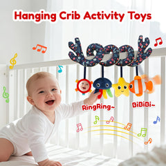 TSYAN spiral toy attaches to crib arms and car seats securely.